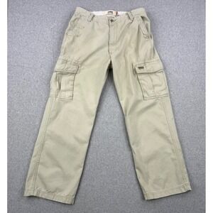 Vintage Levis Cargo Pants Mens 34x32 (Fits 34x31) Tan Loose Baggy Y2K Skater